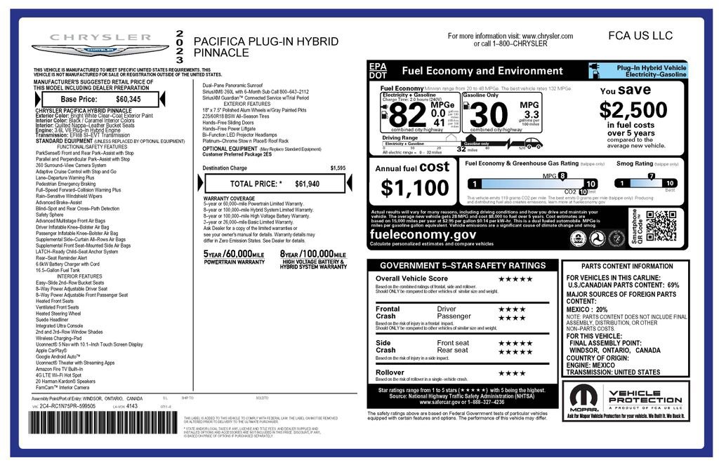 Used 2023 Chrysler Pacifica Pinnacle image 4