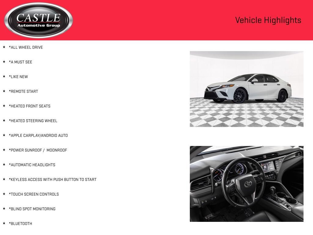 Used 2020 Toyota Camry SE AWD/4WD image 3