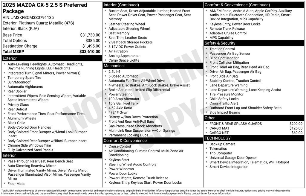 New 2025 MAZDA CX-5 AWD 2.5 S w/ Preferred Package image 2
