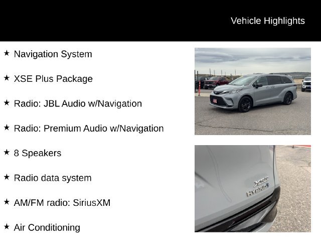 Used 2024 Toyota Sienna XSE w/ XSE Plus Package AWD/4WD image 8