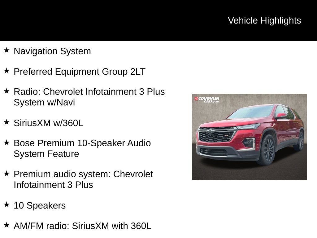 Used 2022 Chevrolet Traverse RS AWD/4WD video 2