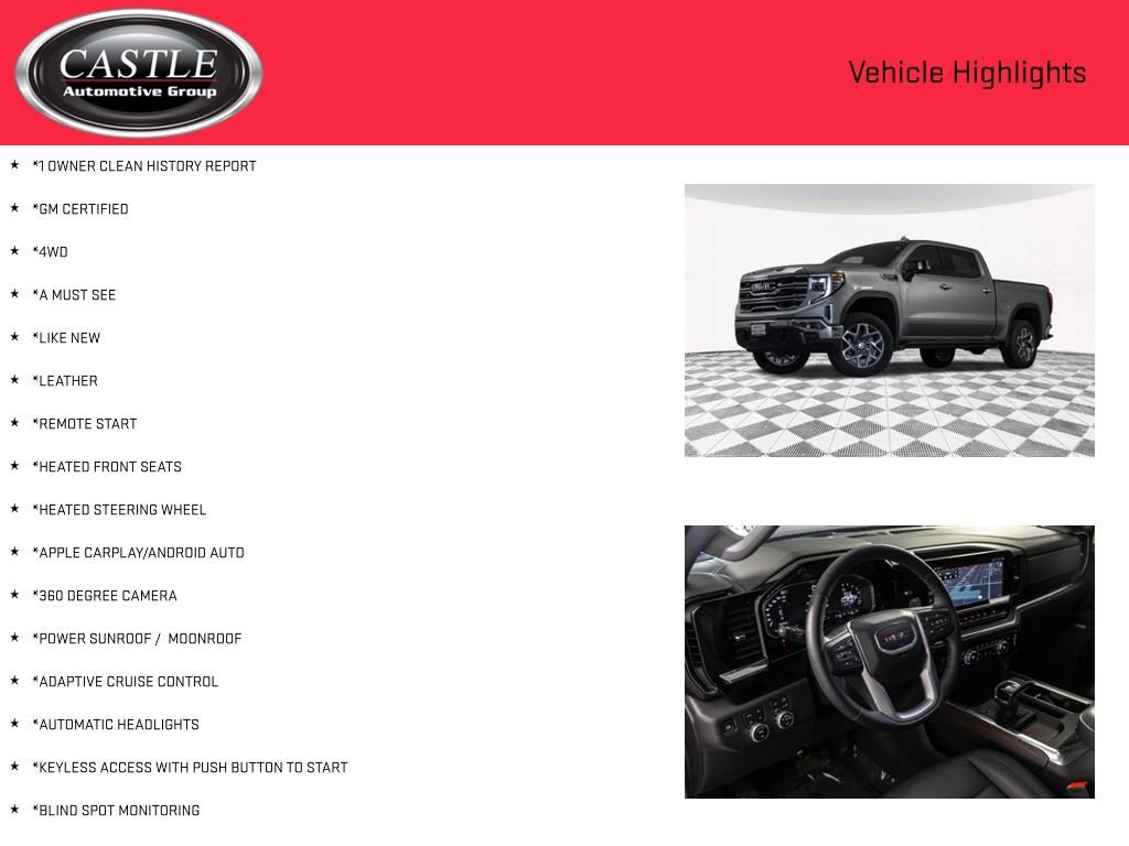 Used 2024 GMC Sierra 1500 SLT w/ SLT Premium Plus Package AWD/4WD image 3