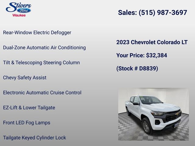 Used 2023 Chevrolet Colorado LT w/ LT Convenience Package image 33