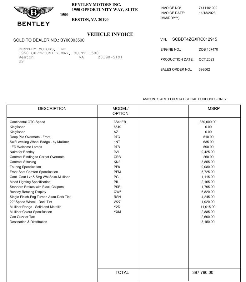 Certified 2024 Bentley Continental GT Speed AWD/4WD image 39