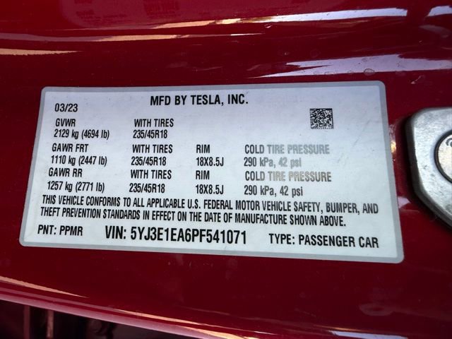 Used 2023 Tesla Model 3 Standard Range RWD image 36