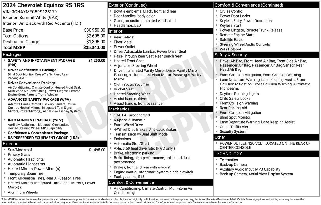 Used 2024 Chevrolet Equinox RS FWD image 32