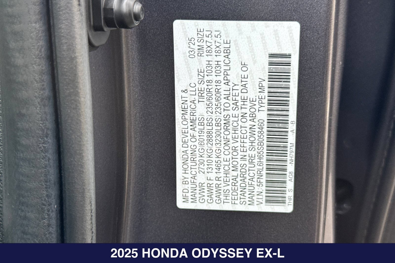 Used 2025 Honda Odyssey EX-L image 30