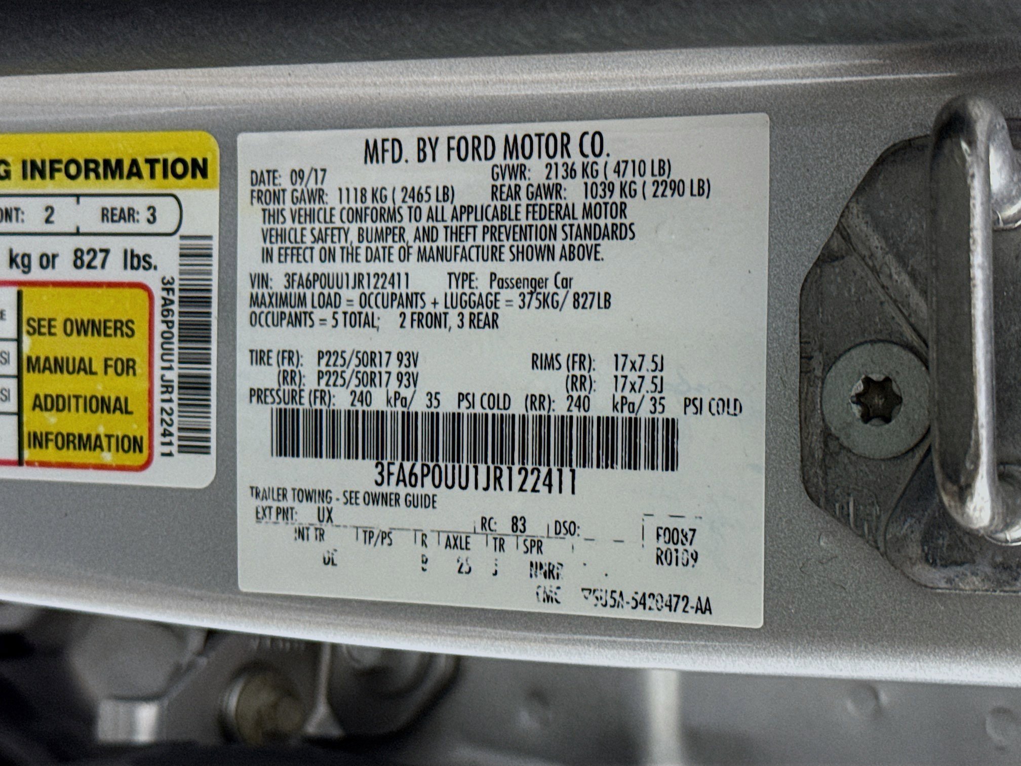 Used 2018 Ford Fusion S image 39