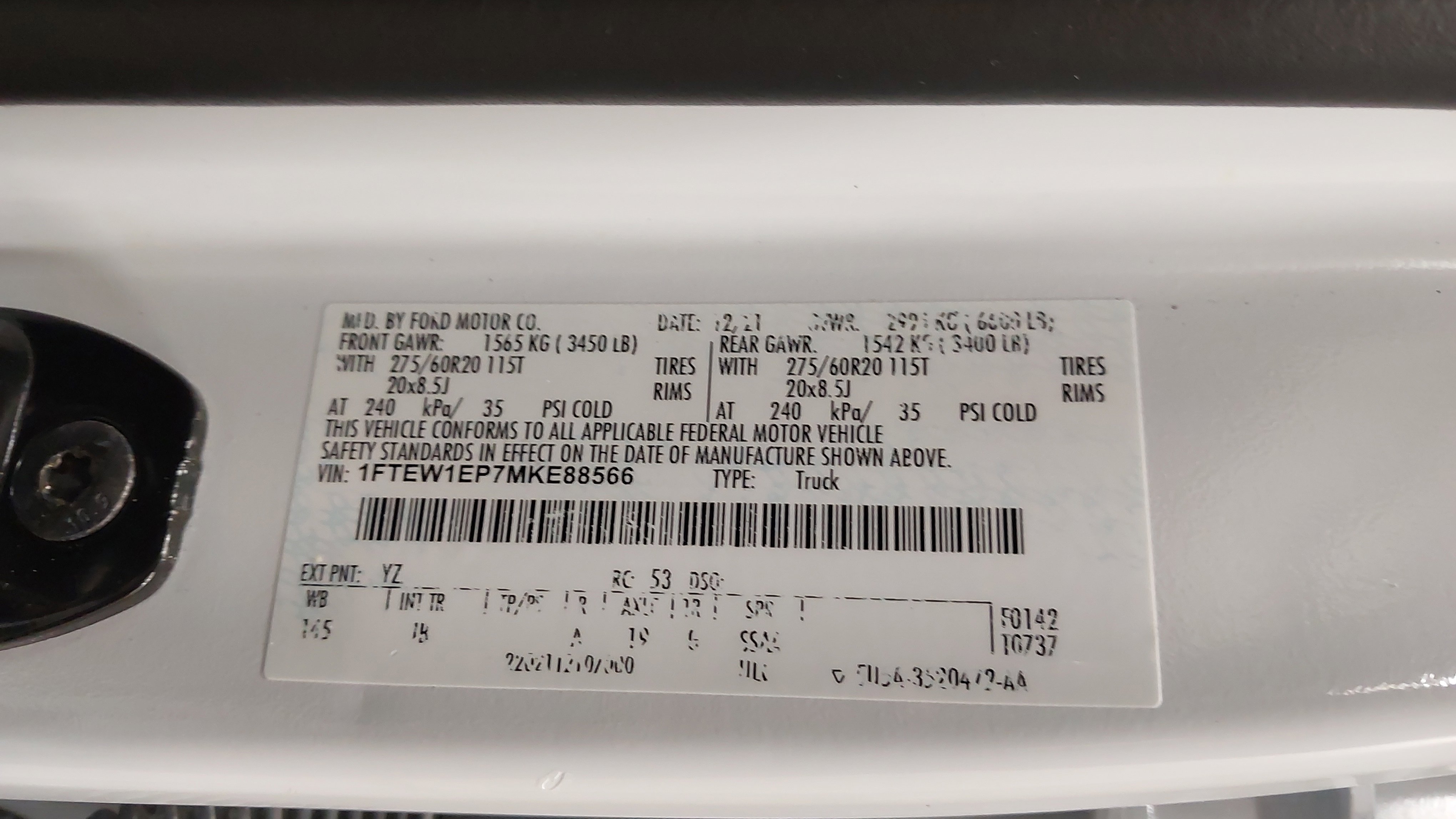 Used 2021 Ford F150 XL w/ STX Appearance Package image 34