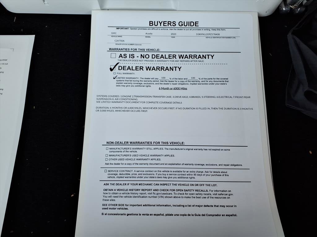 Used 2023 GMC Acadia AT4 w/ Technology Package image 35