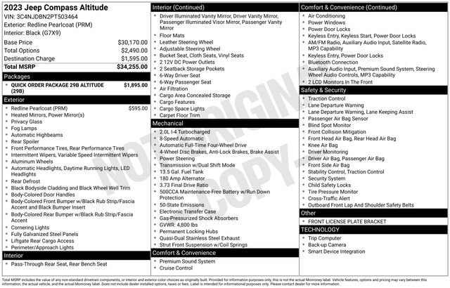 Used 2023 Jeep Compass Latitude AWD/4WD image 16