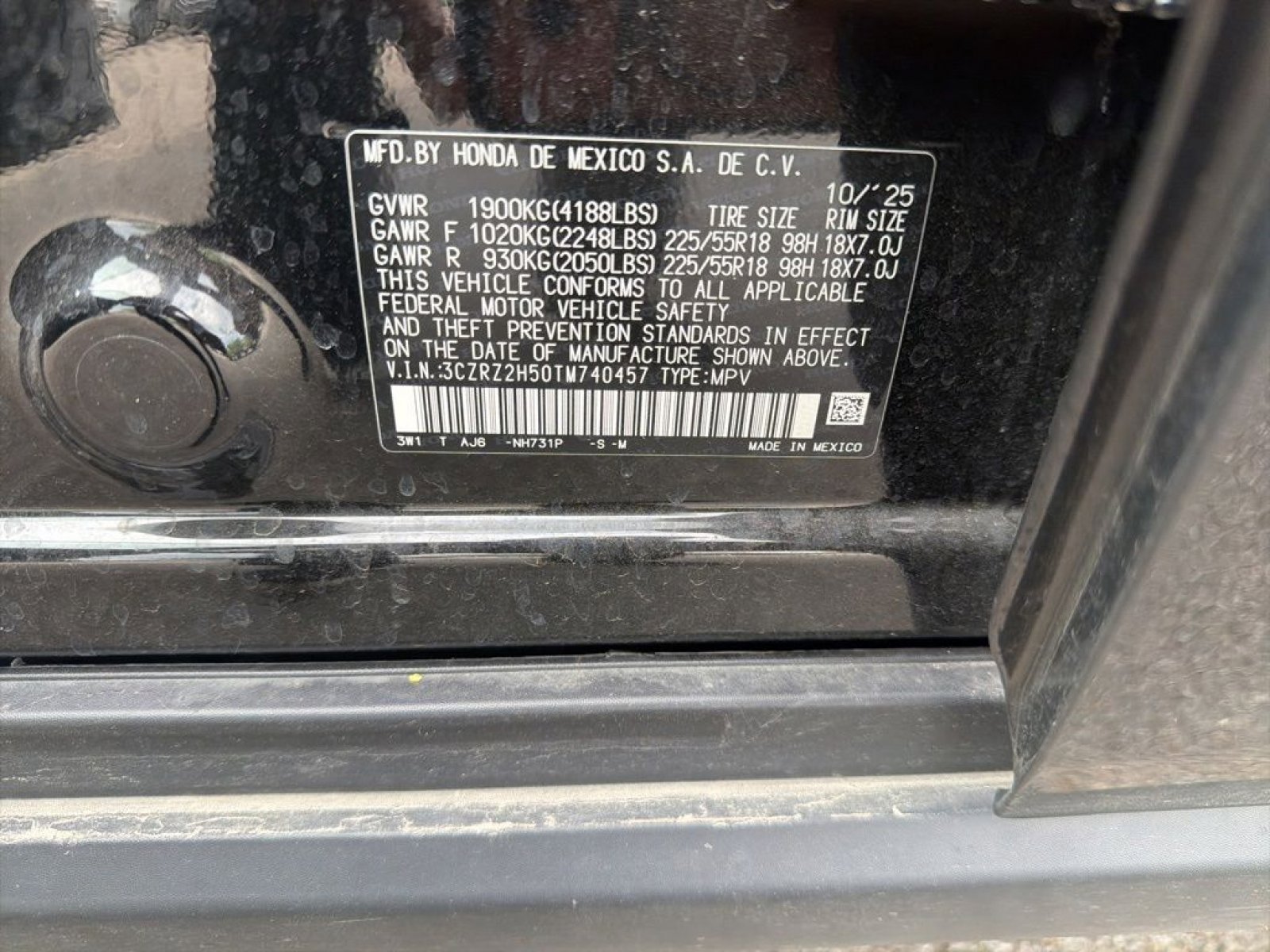 Certified 2026 Honda HR-V Sport image 8