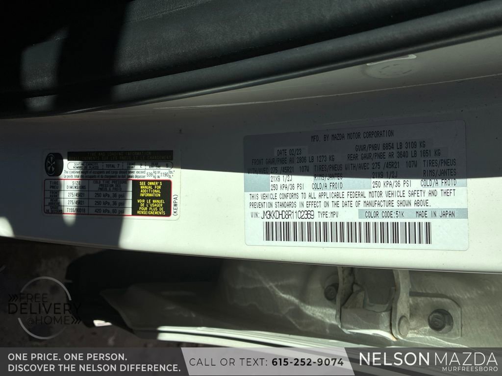 Certified 2024 MAZDA CX-90 3.3 Turbo w/ Premium Package image 31