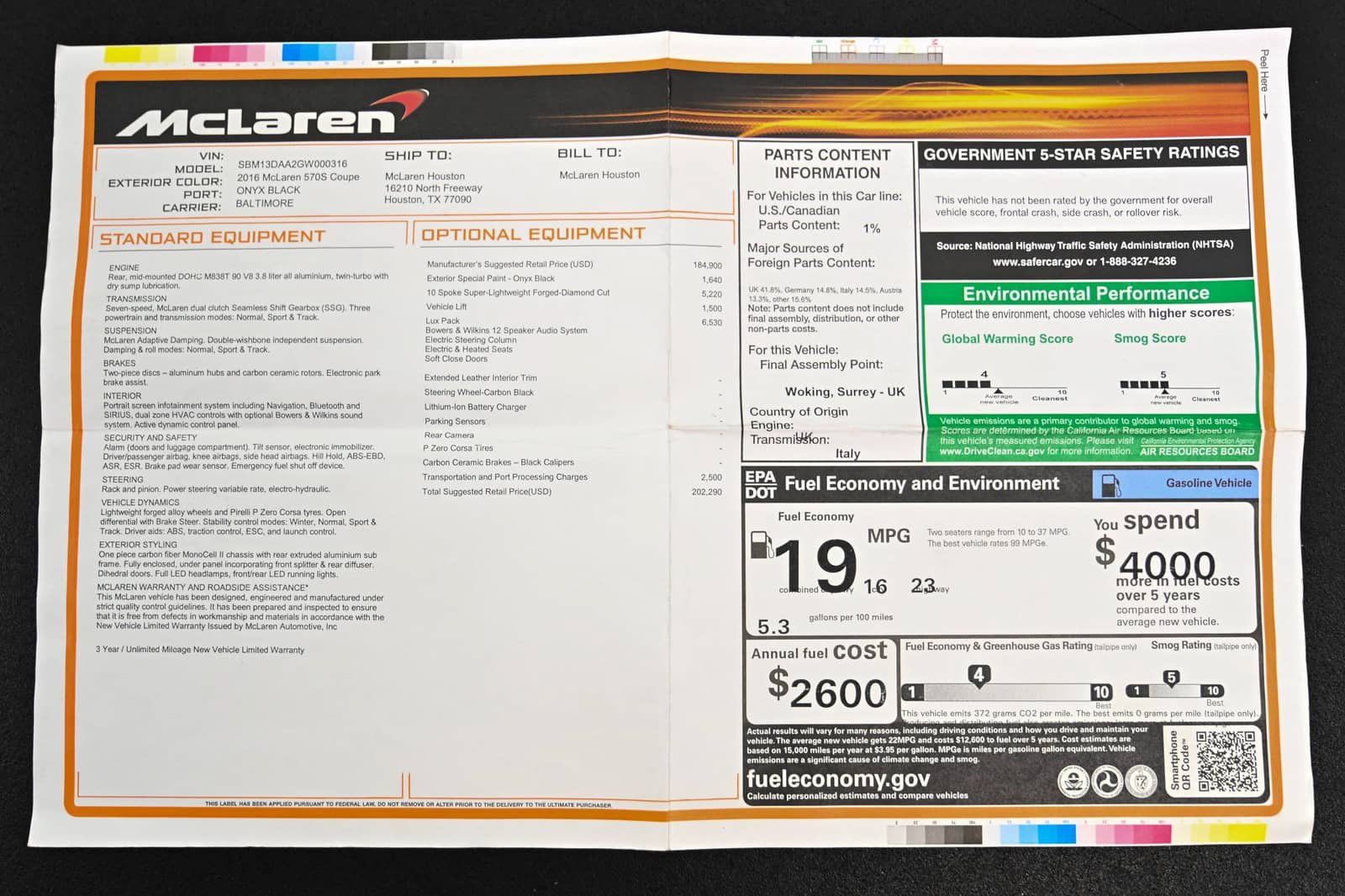 Used 2016 McLaren 570S Coupe RWD image 24