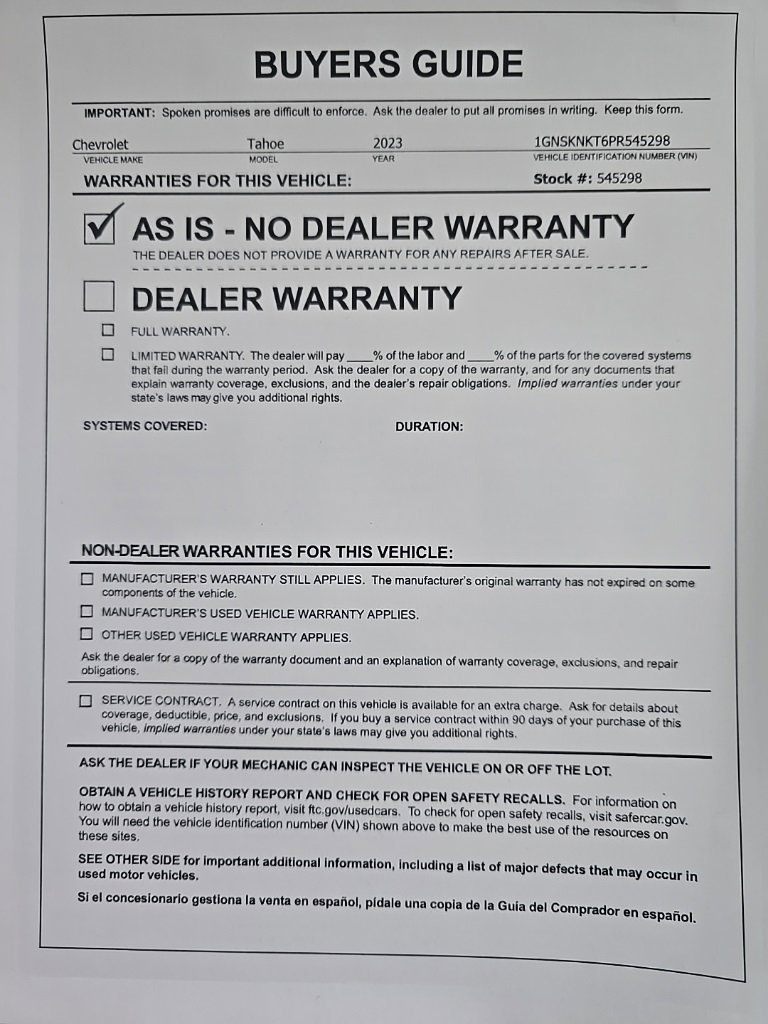 Used 2023 Chevrolet Tahoe LT w/ Luxury Package image 31