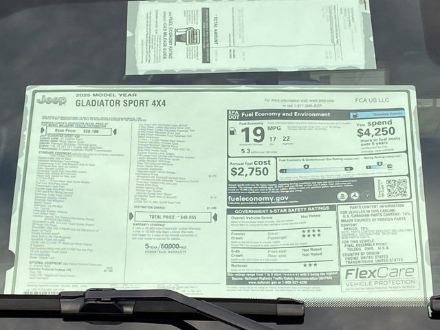 New 2025 Jeep Gladiator Sport image 30