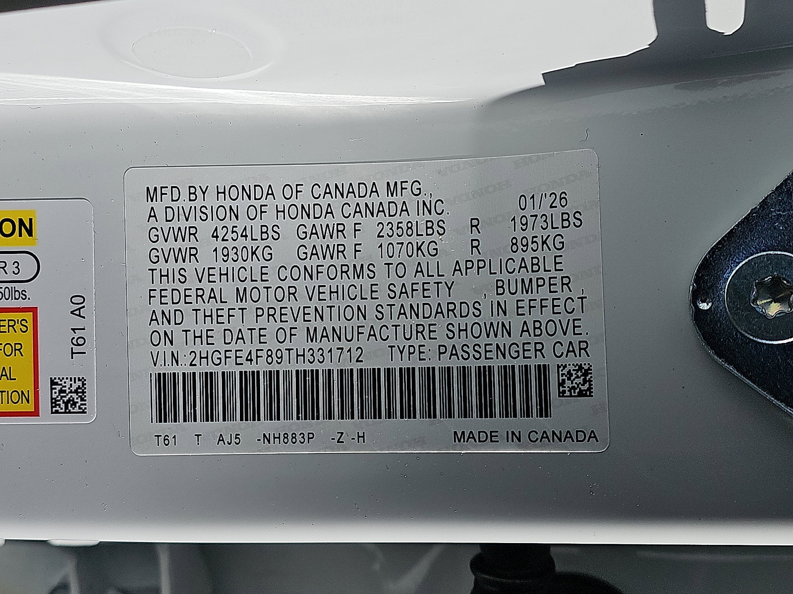 New 2026 Honda Civic Sport Touring image 10