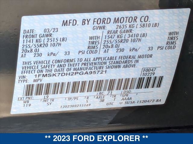 Certified 2023 Ford Explorer XLT w/ Equipment Group 202A image 25