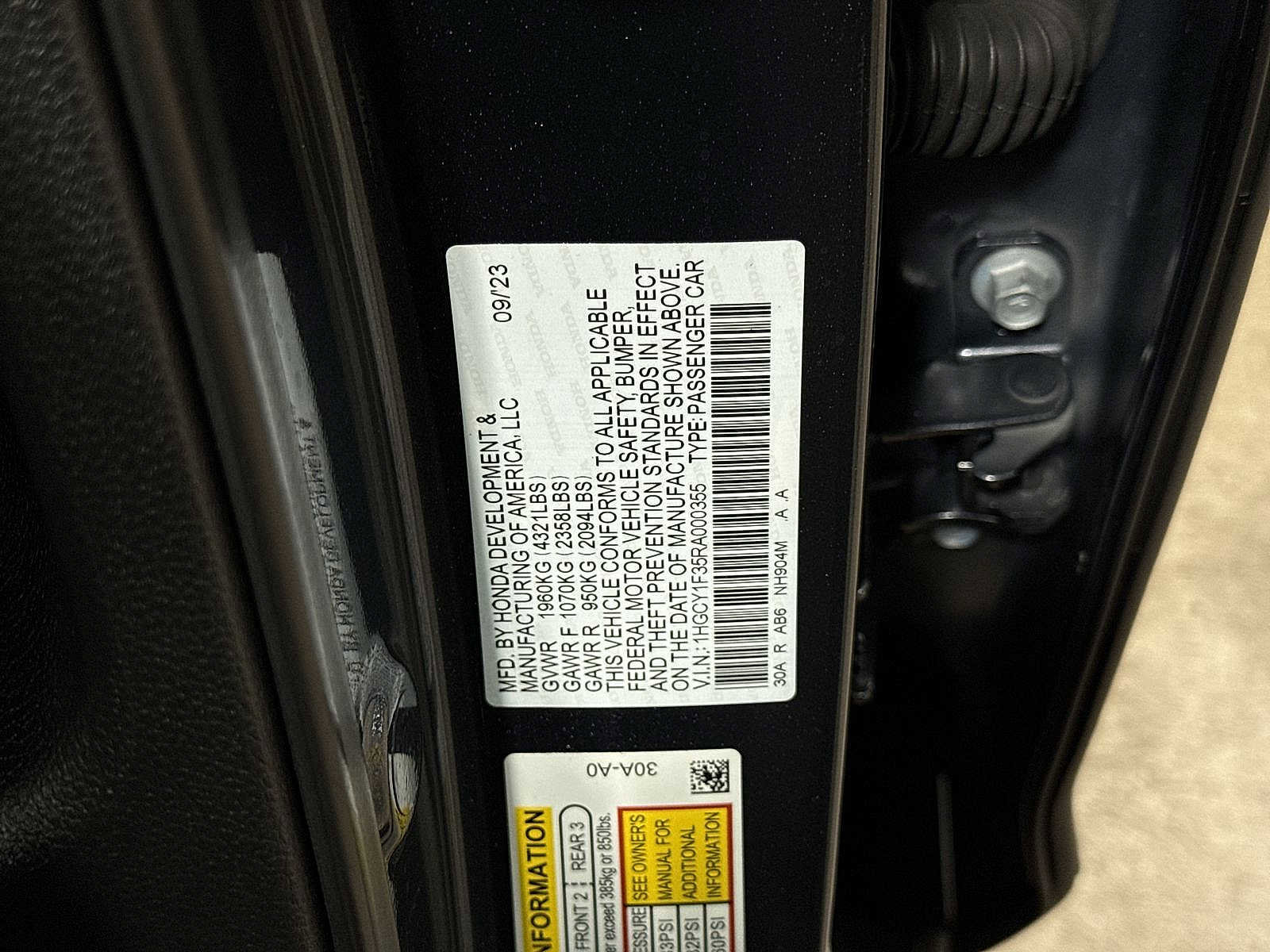 Used 2024 Honda Accord EX image 14