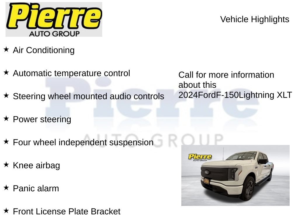 Certified 2024 Ford F150 Lightning XLT AWD/4WD image 14