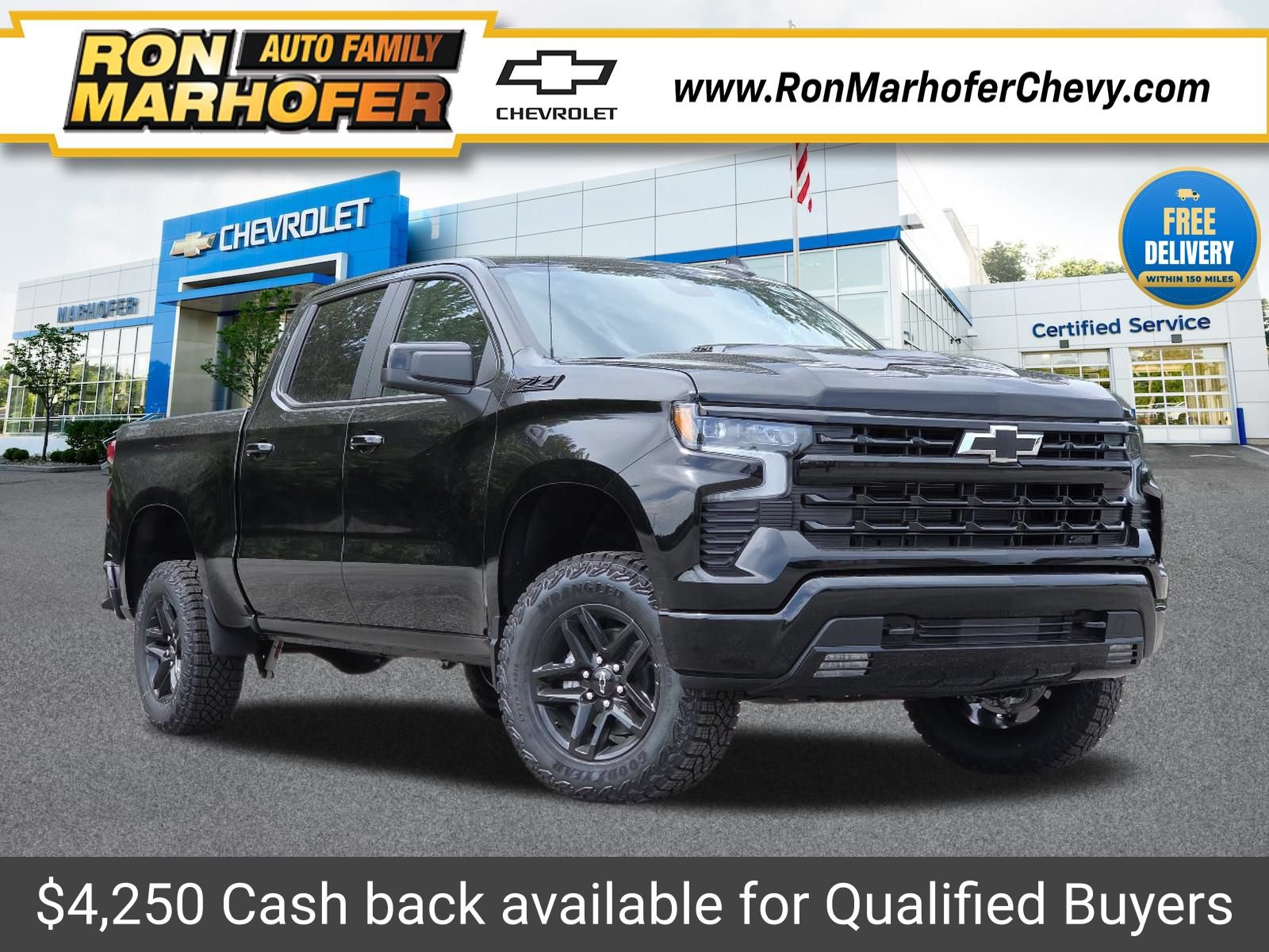 New 2026 Chevrolet Silverado 1500 LT Trail Boss w/ Dark Appearance Package AWD/4WD 360° Tour