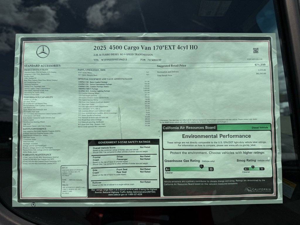 New 2025 Mercedes-Benz Sprinter 4500 image 15