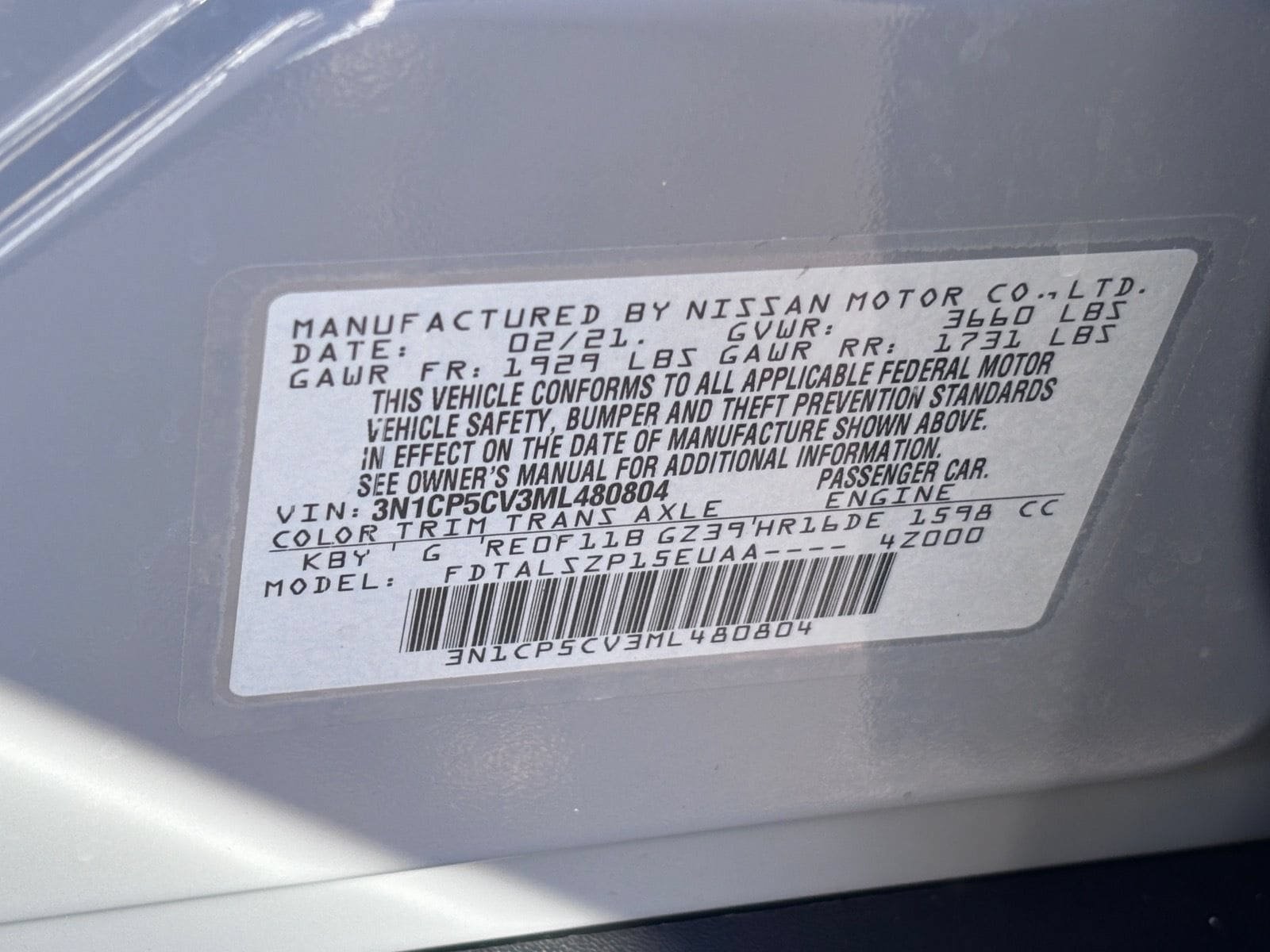 Used 2021 Nissan Kicks SV FWD image 35