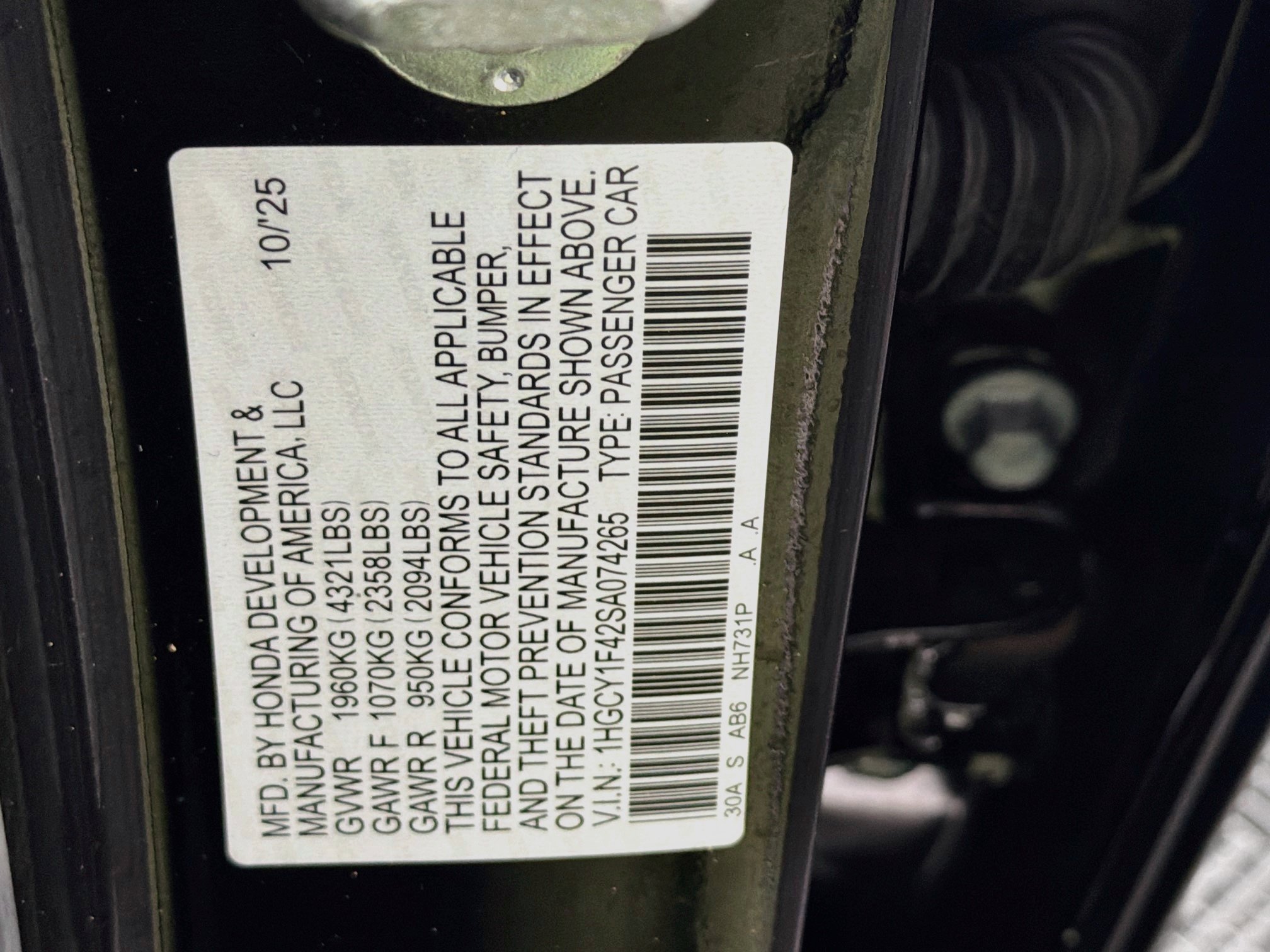 Used 2025 Honda Accord SE image 12