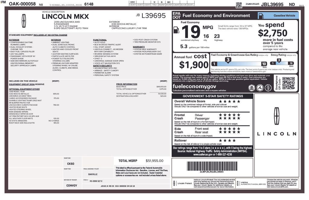 Used 2018 Lincoln MKX Reserve w/ Lincoln MKX Climate Package image 34