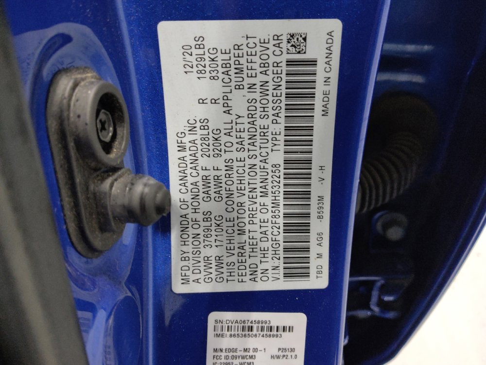 Used 2021 Honda Civic Sport image 33