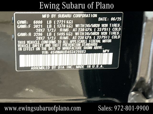 Used 2025 Subaru Ascent Touring AWD/4WD image 35