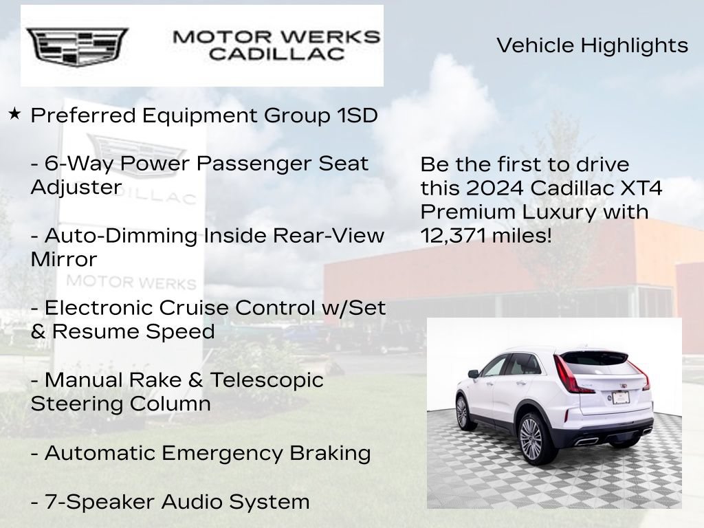 Certified 2024 Cadillac XT4 Premium Luxury w/ Technology Package FWD image 7