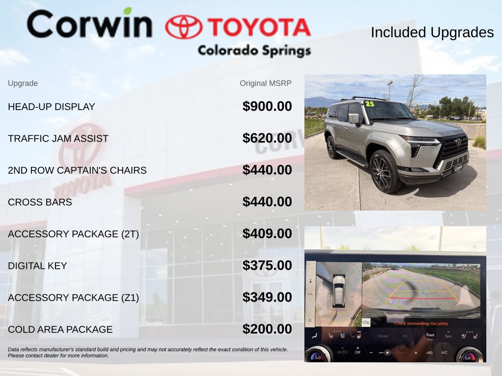 Used 2025 Lexus GX 550 w/ Accessory Package (2T) AWD/4WD image 4