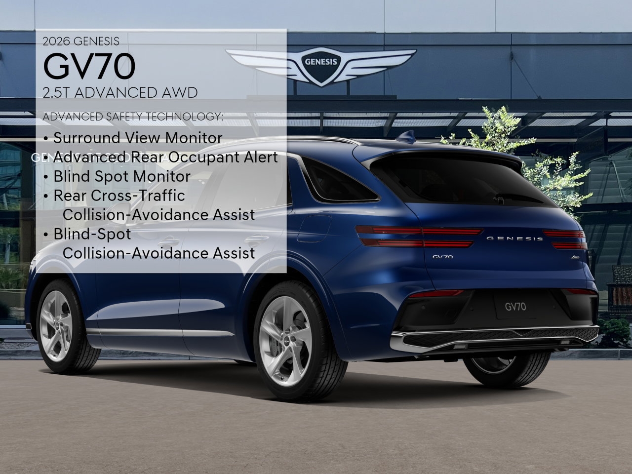 New 2026 Genesis GV70 2.5T Advanced w/ G1 Accessory Package AWD/4WD image 7