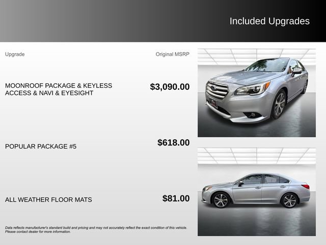 Used 2016 Subaru Legacy 2.5i Limited AWD/4WD image 5