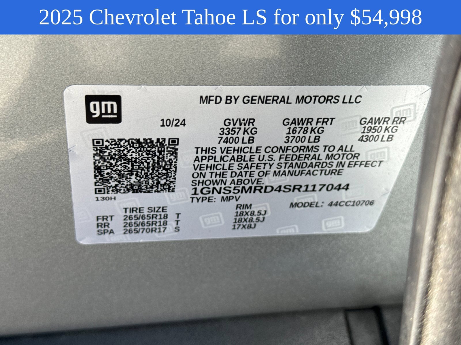 Used 2025 Chevrolet Tahoe LS RWD image 31