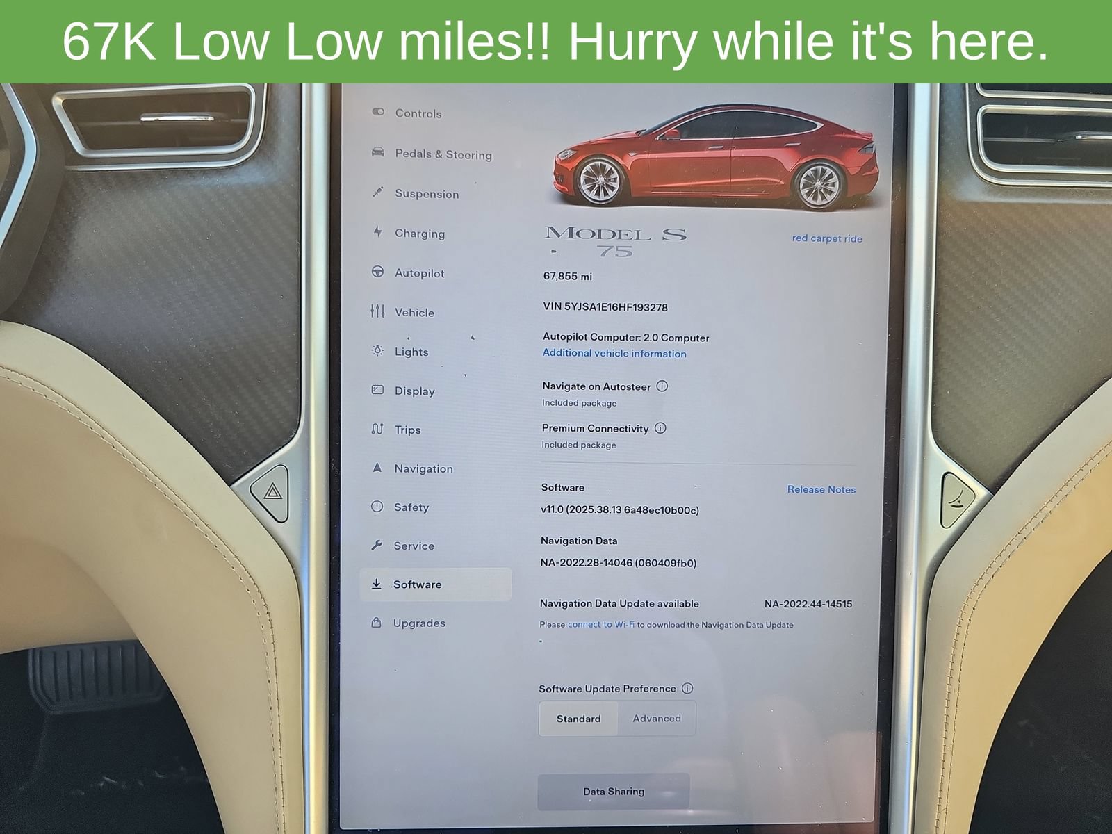 Used 2017 Tesla Model S 75 RWD image 11