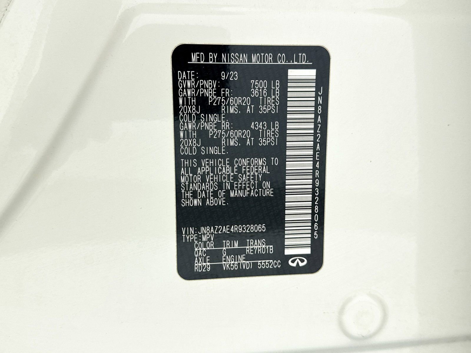 Used 2024 INFINITI QX80 Luxe image 35