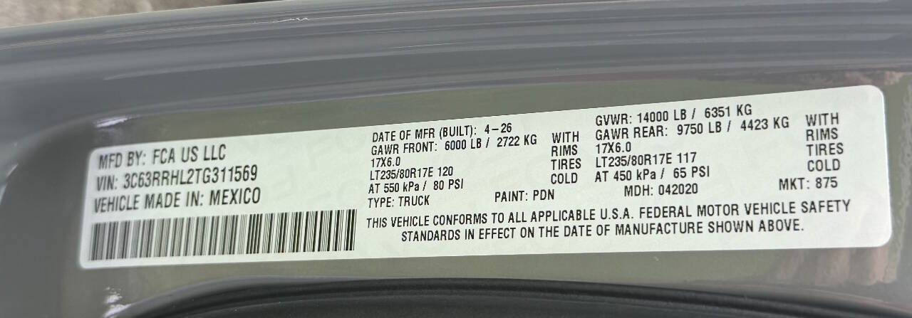 Used 2026 RAM 3500 Big Horn AWD/4WD image 55