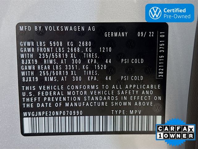 Certified 2022 Volkswagen ID.4 Pro AWD/4WD image 32
