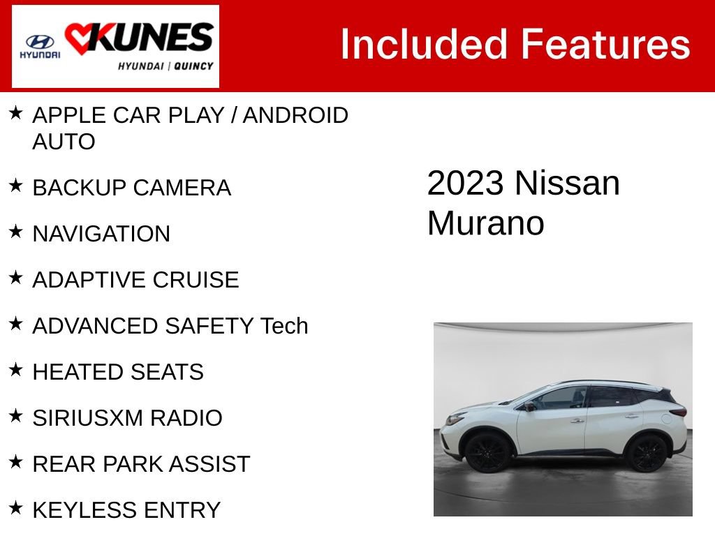 Used 2023 Nissan Murano SL AWD/4WD image 2