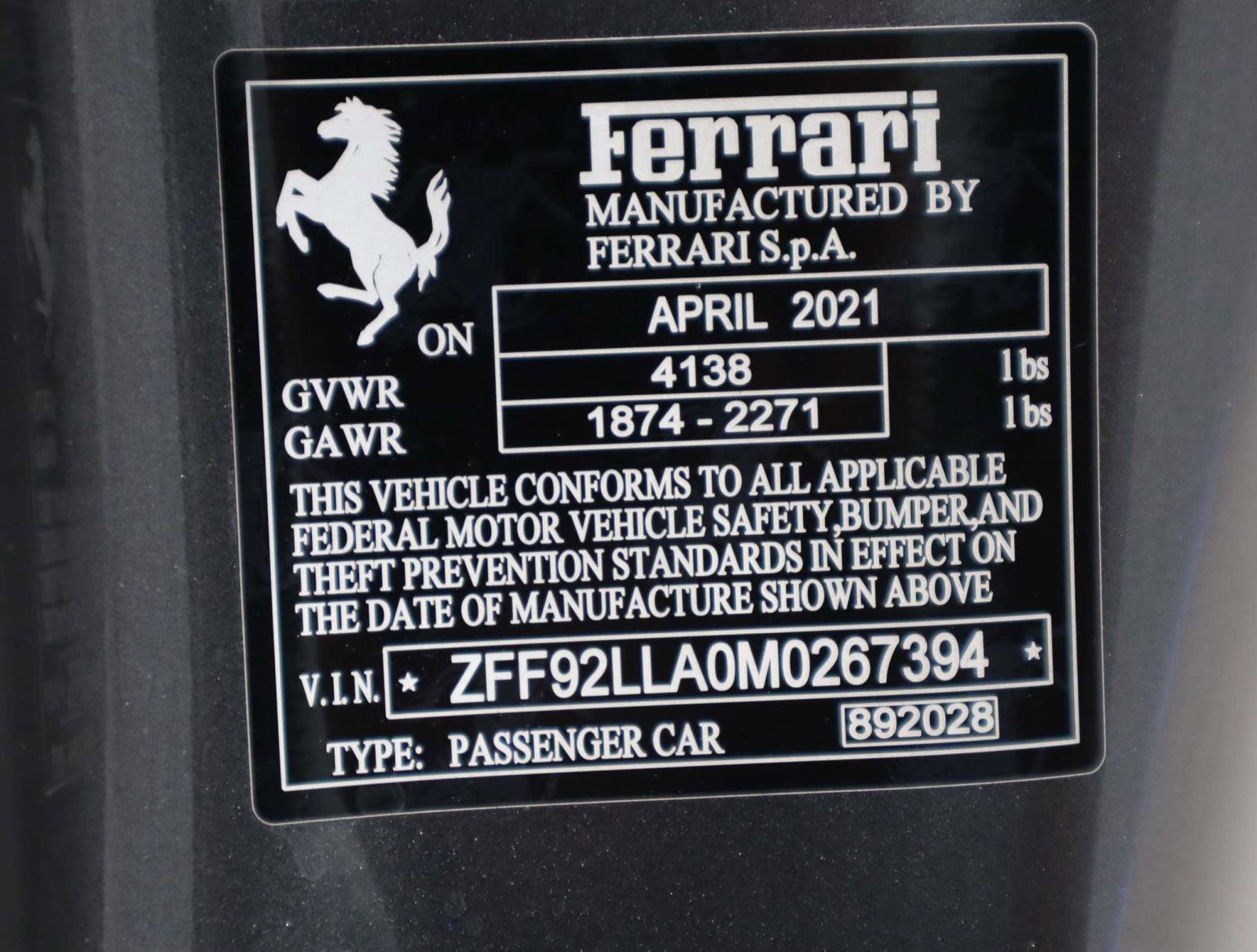 Certified 2021 Ferrari F8 Tributo image 40