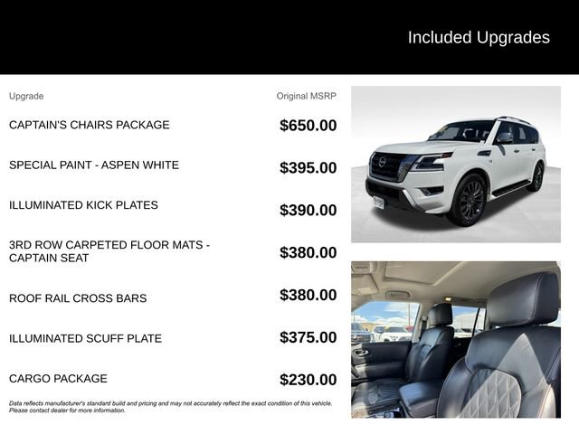 Used 2022 Nissan Armada Platinum w/ Captain's Chairs Package image 5