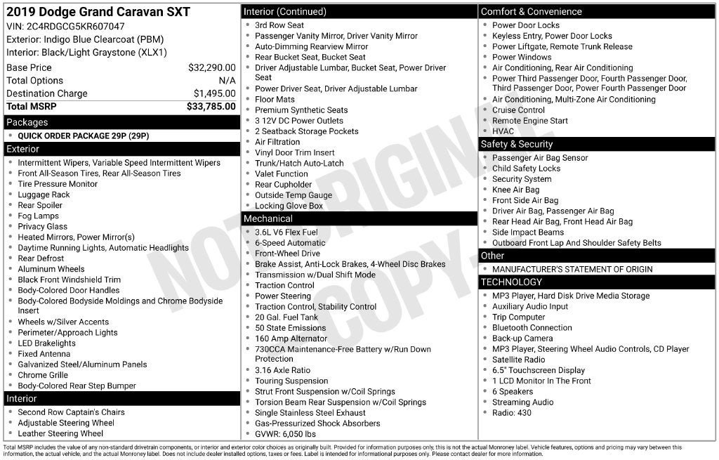Used 2019 Dodge Grand Caravan SXT FWD image 34
