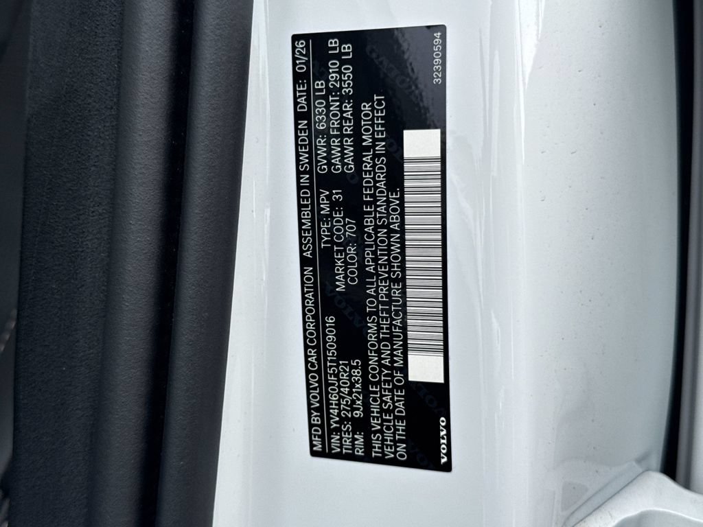 New 2026 Volvo XC90 T8 Ultra w/ Lounge Package AWD/4WD image 29