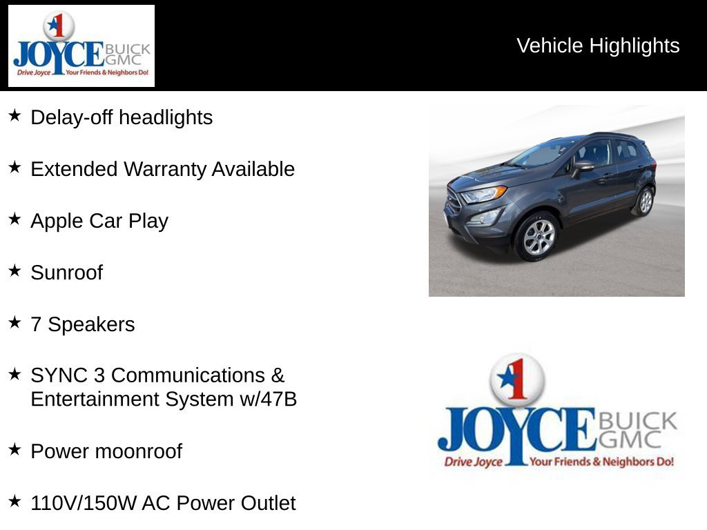 Used 2020 Ford EcoSport SE w/ SE Convenience Package FWD image 25