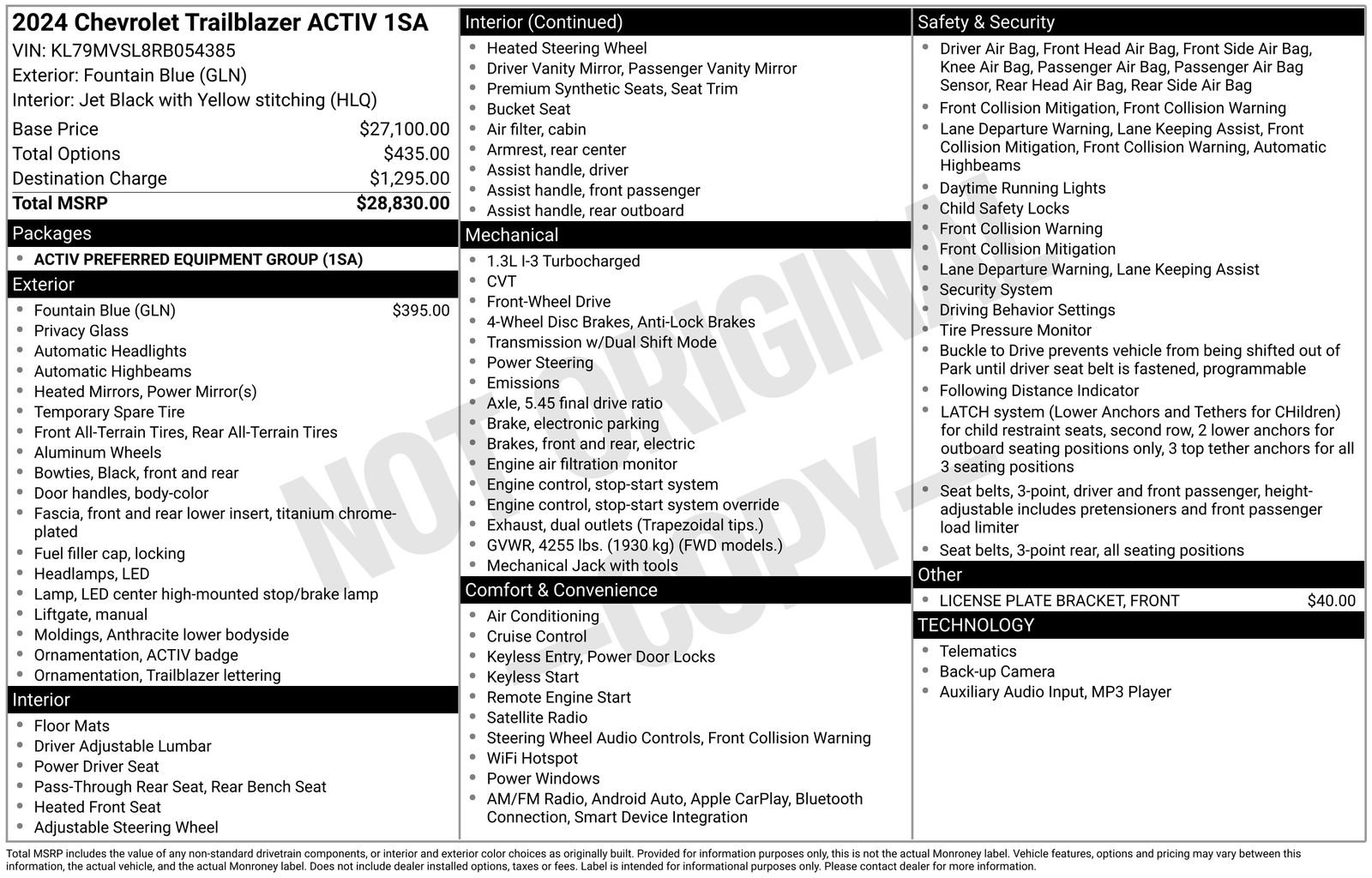 Used 2024 Chevrolet TrailBlazer ACTIV image 35