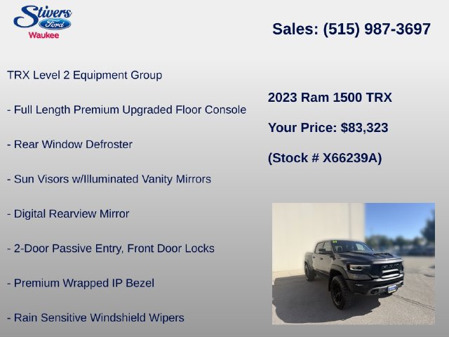 Used 2023 RAM 1500 TRX w/ TRX Level 2 Equipment Group AWD/4WD image 16