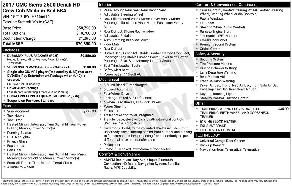 Used 2017 GMC Sierra 2500 Denali w/ Duramax Plus Package image 15