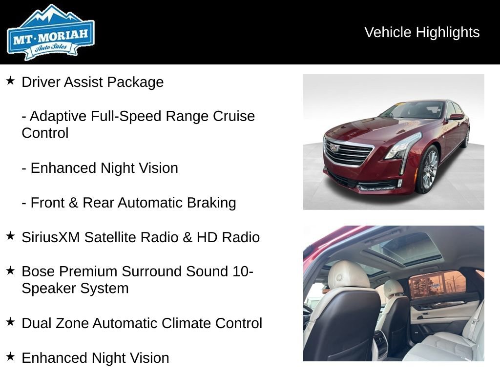 Used 2017 Cadillac CT6 Premium Luxury w/ Driver Assist Package image 12